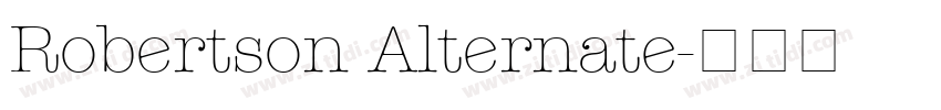 Robertson Alternate字体转换
